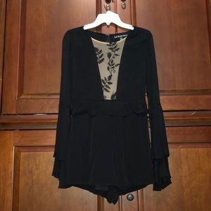 Black romper -for love of lemons
